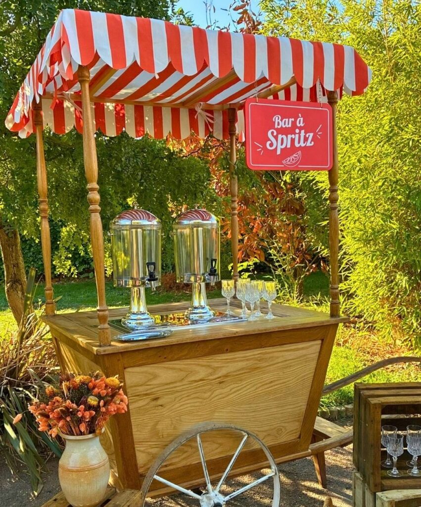 Bar à Spritz vintage en location à Caen et en Normandie