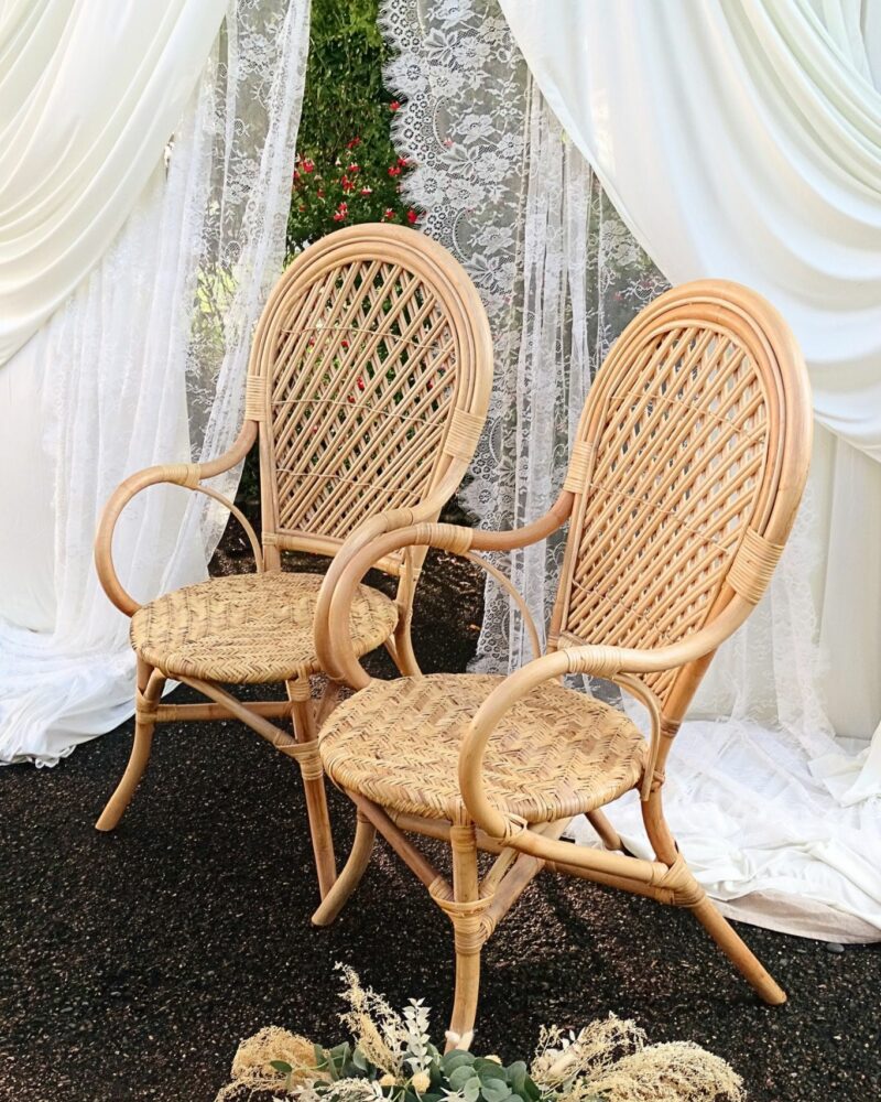 Location Fauteuils en rotin pour mariage